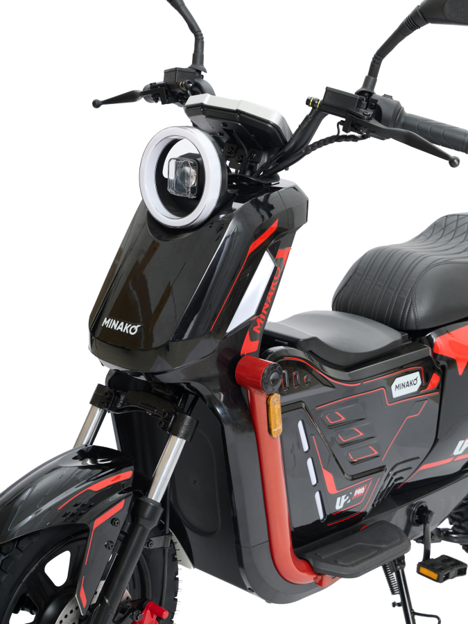 Электроскутер Minako U2 Pro 45ah, красный