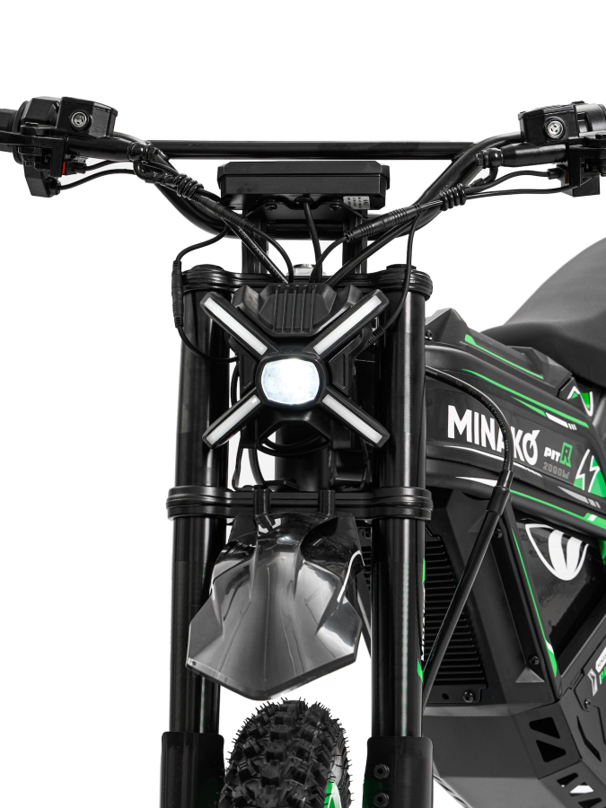 Электропитбайк Minako Pit R, зеленый