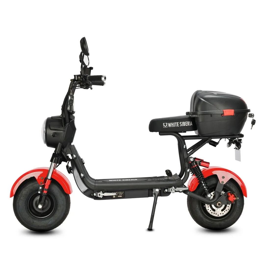 Электроскутер White Siberia MINI R 3.0 red 60v