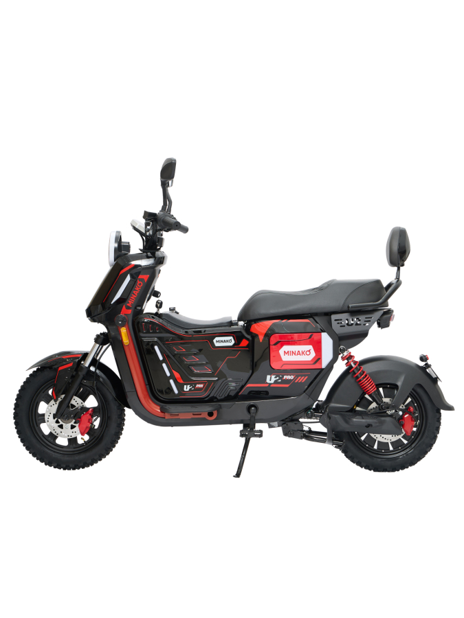 Электроскутер Minako U2 Pro 45ah, красный