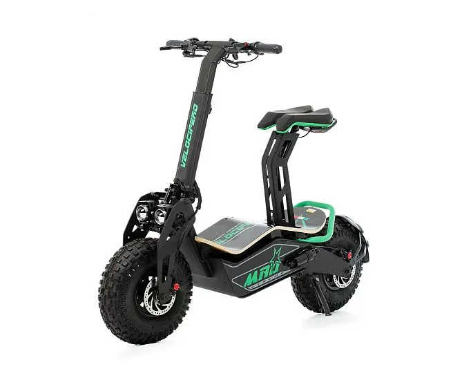 Электросамокат с сиденьем Velocifero MAD 1600W (Green)