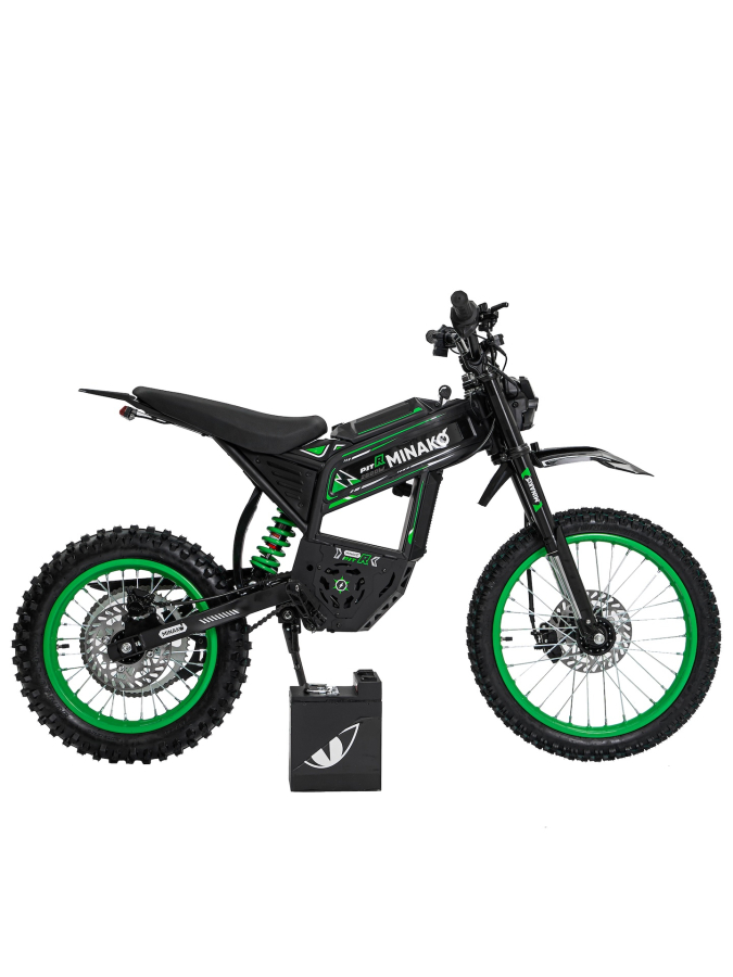 Электропитбайк Minako Pit R, зеленый