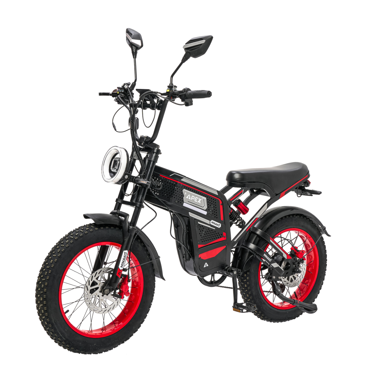 Электровелосипед Minako Apex красный