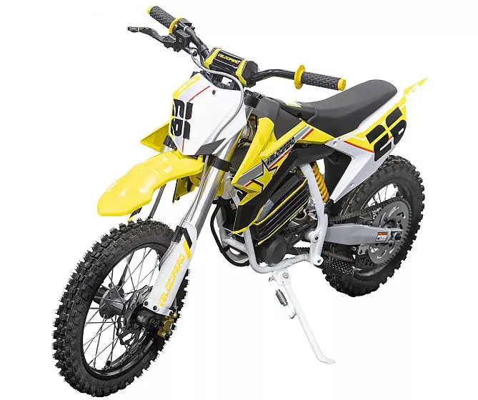 Детский электромотоцикл Velocifero KIDS BIKE 14-12 (1000W) - Yellow