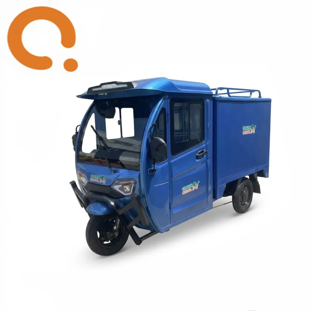Трицикл грузовой GreenCamel Тендер E1500 (60V 1200W) кабина, BOX, понижающая