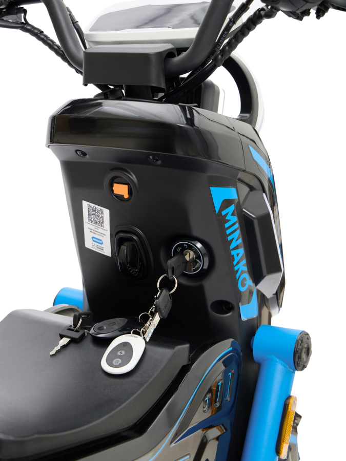 Электроскутер Minako U2 Pro 45ah, синий