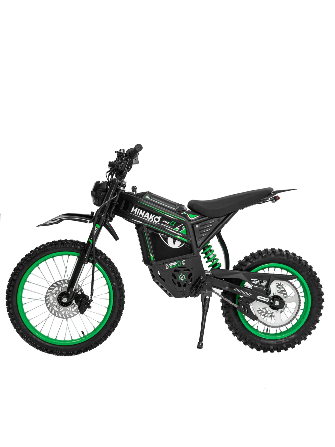 Электропитбайк Minako Pit R, зеленый
