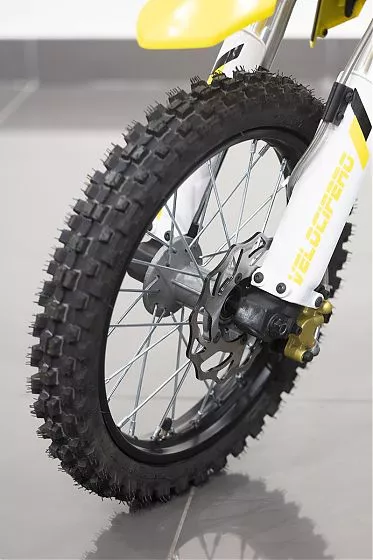 Детский электромотоцикл Velocifero KIDS BIKE 14-12 (1000W) - Yellow